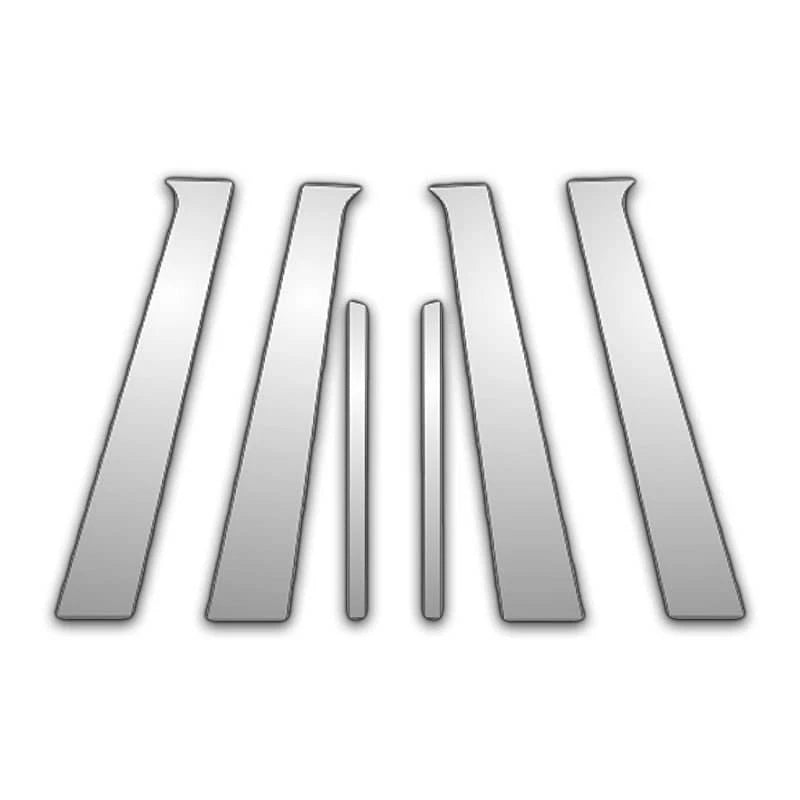 6Pc Chrome Pillar Post Covers for Jeep Liberty (2008–2024)