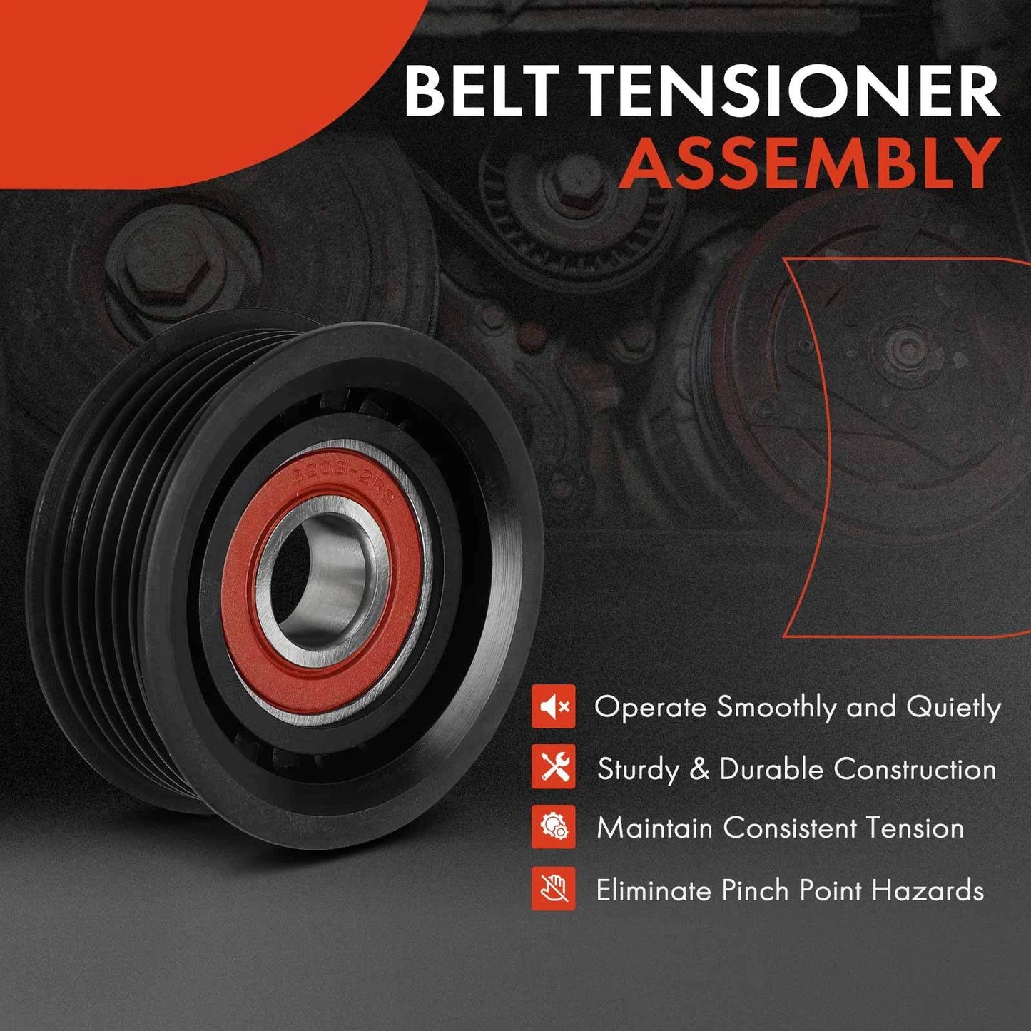 Belt Tensioner Pulley for Chevrolet Cobalt, Saturn Ion (2005–2007)