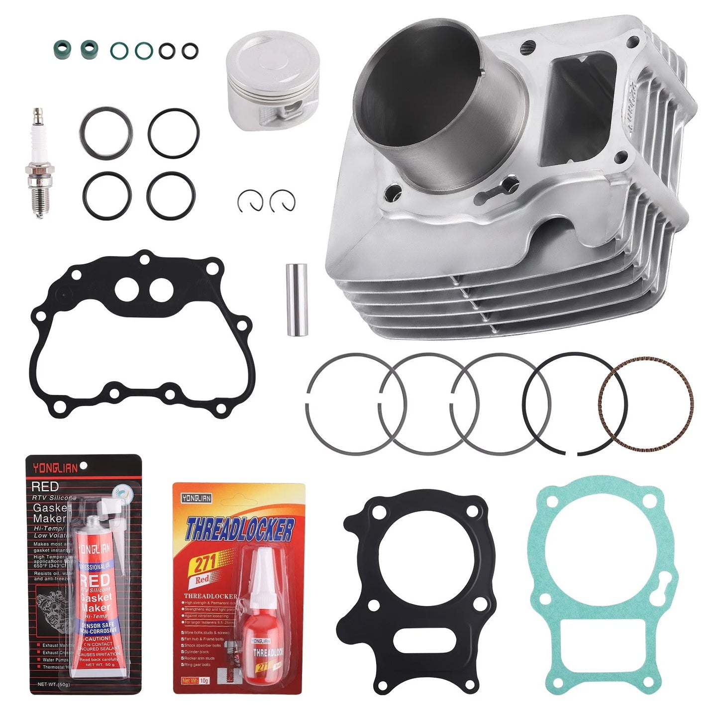 Cylinder Piston Gasket Ring Kit for Honda Recon 250 Sportrax 250 (1988–1992)