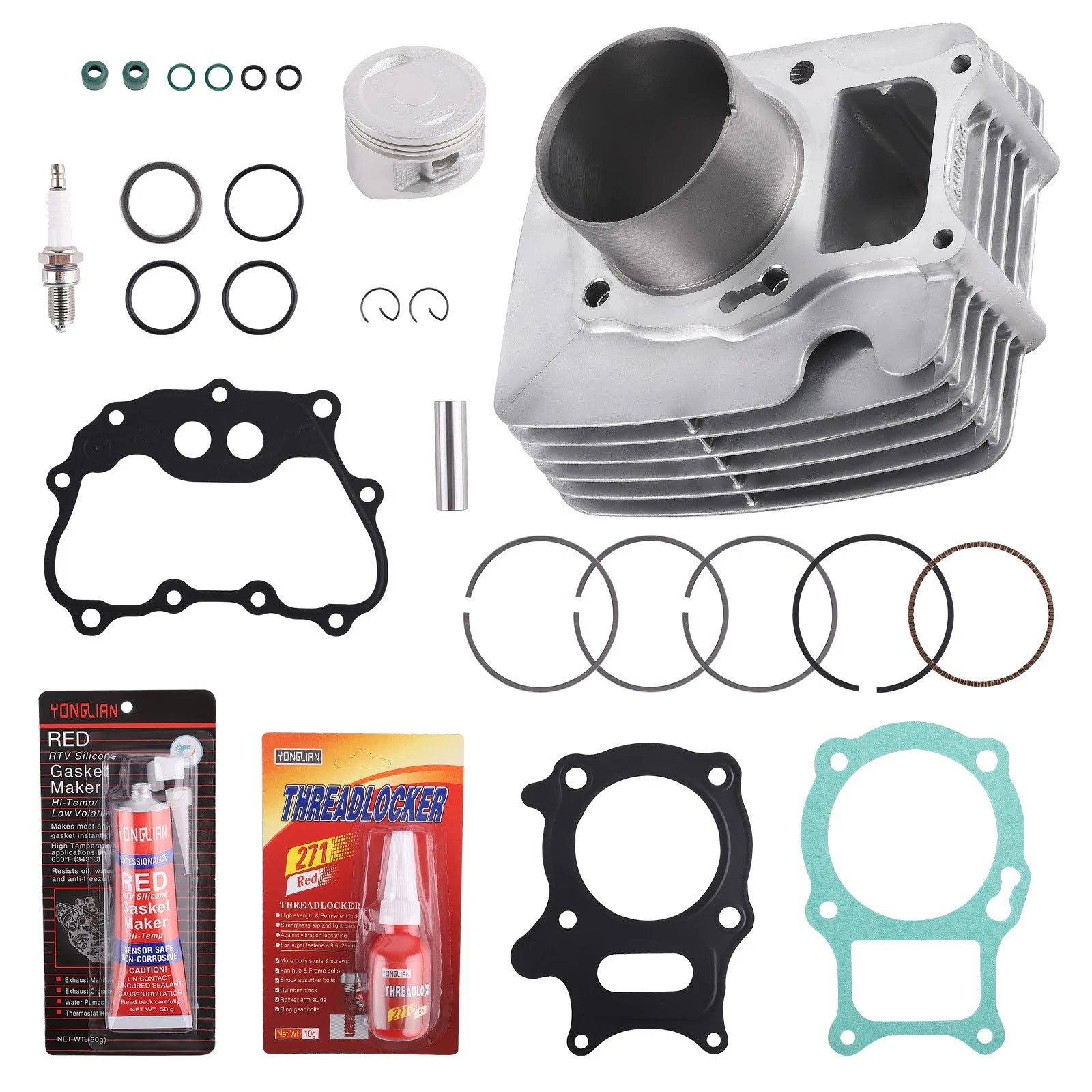 Cylinder Piston Gasket Ring Kit for Honda Recon 250 Sportrax 250 (1988–1992)