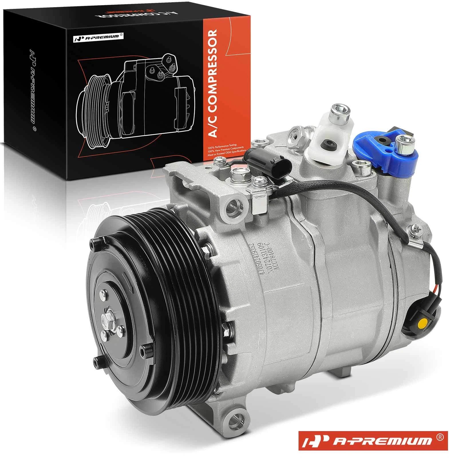 A/C Compressor with Clutch for Mercedes-Benz W203 C-Class (2000–2007)