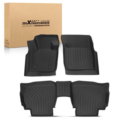 All Weather TPE Floor Mats for Ford Fusion/Lincoln MKZ (2013–2016) Black