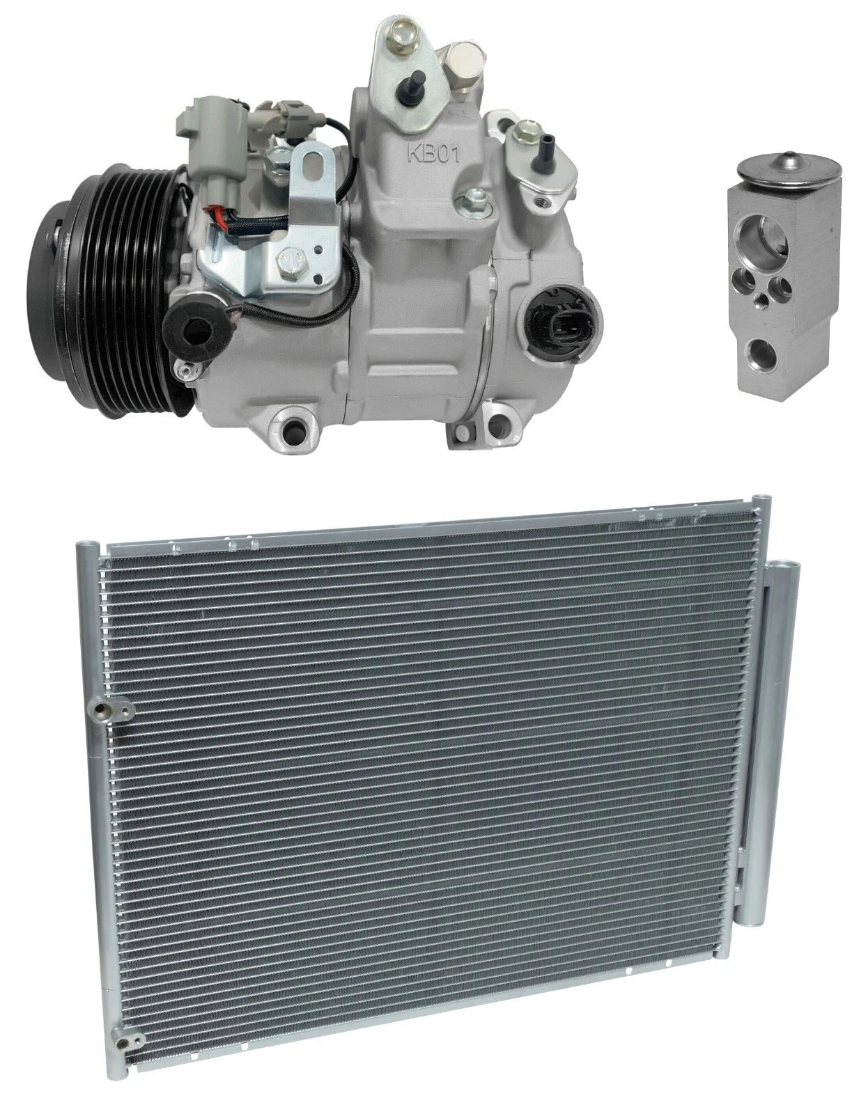 AC Compressor Kit With Condenser for Toyota Sienna 3.5L (2010–2015)