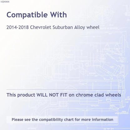 18 Inch Chrome Wheel Skins Replacement Set for 2014-2018 Chevrolet Suburban