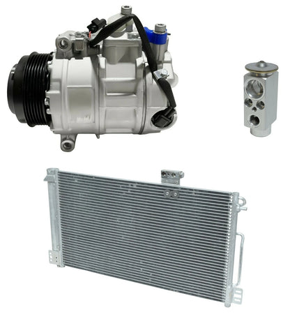 AC Compressor Kit Replacement with Condenser for Mercedes C320 (2005–2007)