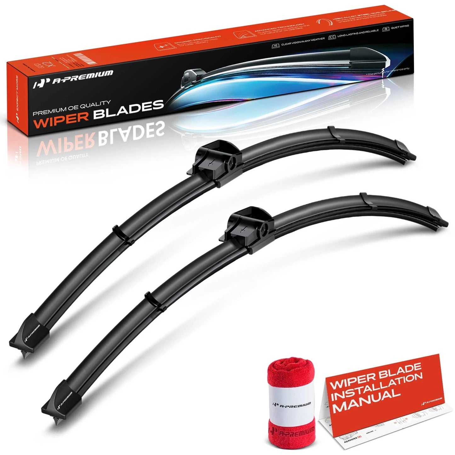 2Pcs 24" Windshield Wiper Blades for Mercedes-Benz C250 (2012–2015)