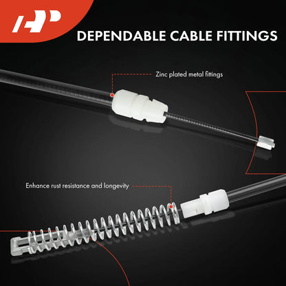 2X Rear Parking Brake Cable for Chevy Silverado 1500 GMC Sierra 1500