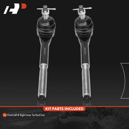 2X Front Inner Tie Rod Ends for Chevrolet Camaro & Pontiac Firebird (1982–1992)