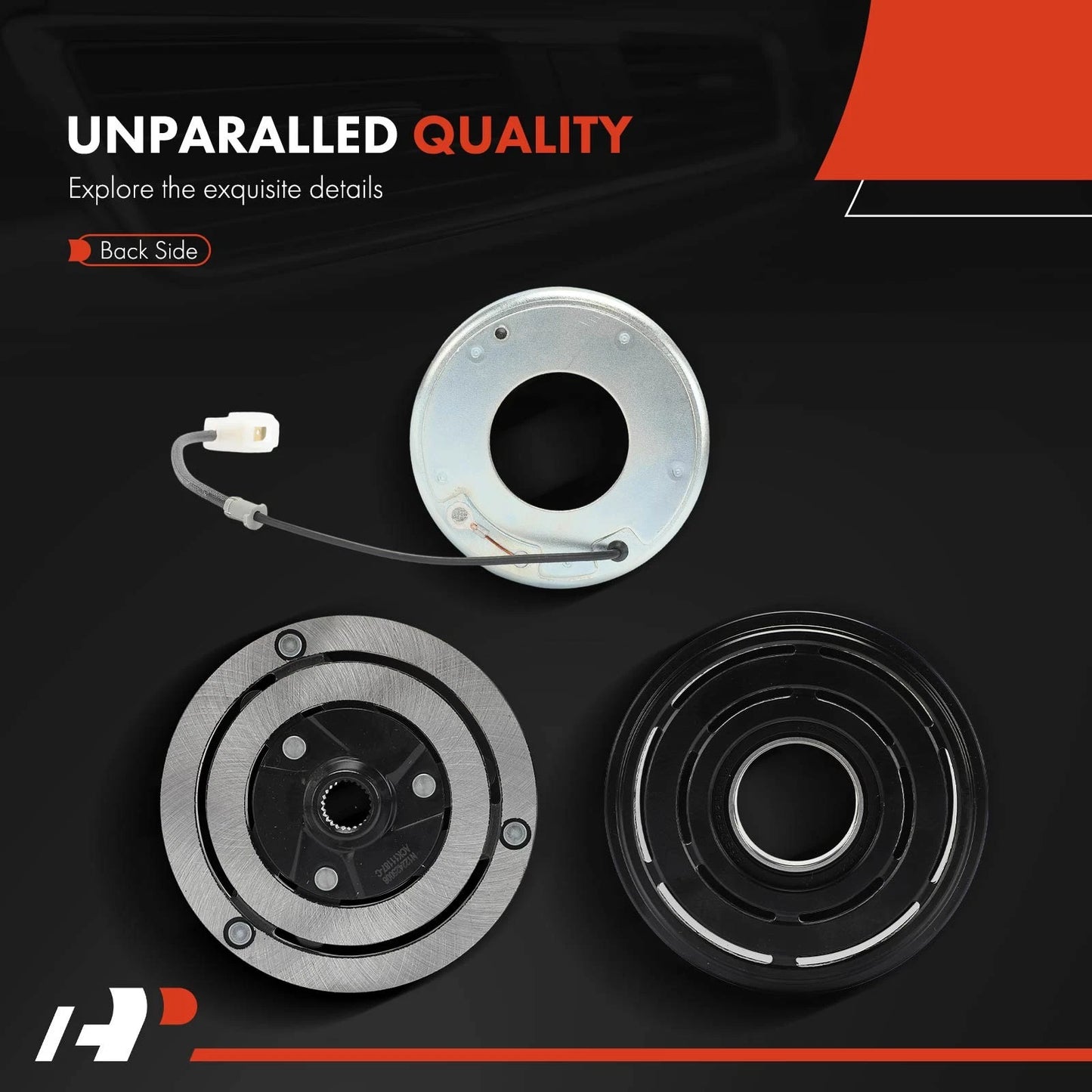 A/C Compressor Clutch Kit with 4-Groove Pulley for Chevrolet Spark (2013–2019)