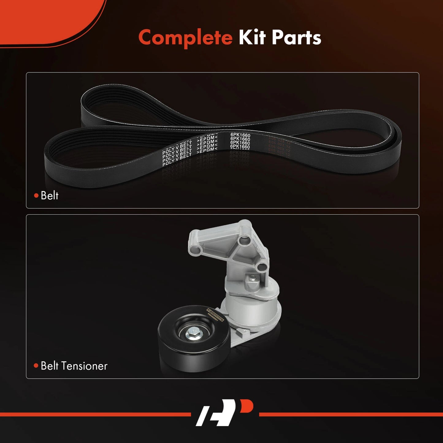 2X Serpentine Belt Drive Component Kit for Chevy S10 (1982–2004)