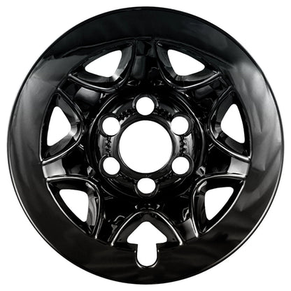 17 Inch Gloss Black Wheel Skins 7 Spoke Replacement for Silverado 1500 (2014–2017)