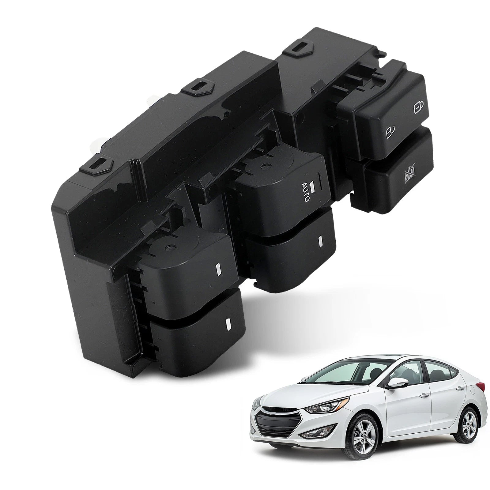 Front Left Master Power Window Switch for Hyundai Elantra (2017–2020)