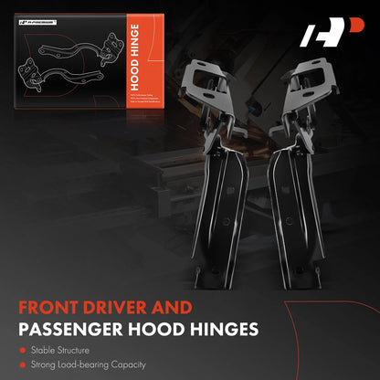 2X Front Hood Hinges for Chevrolet Camaro (2010–2015)