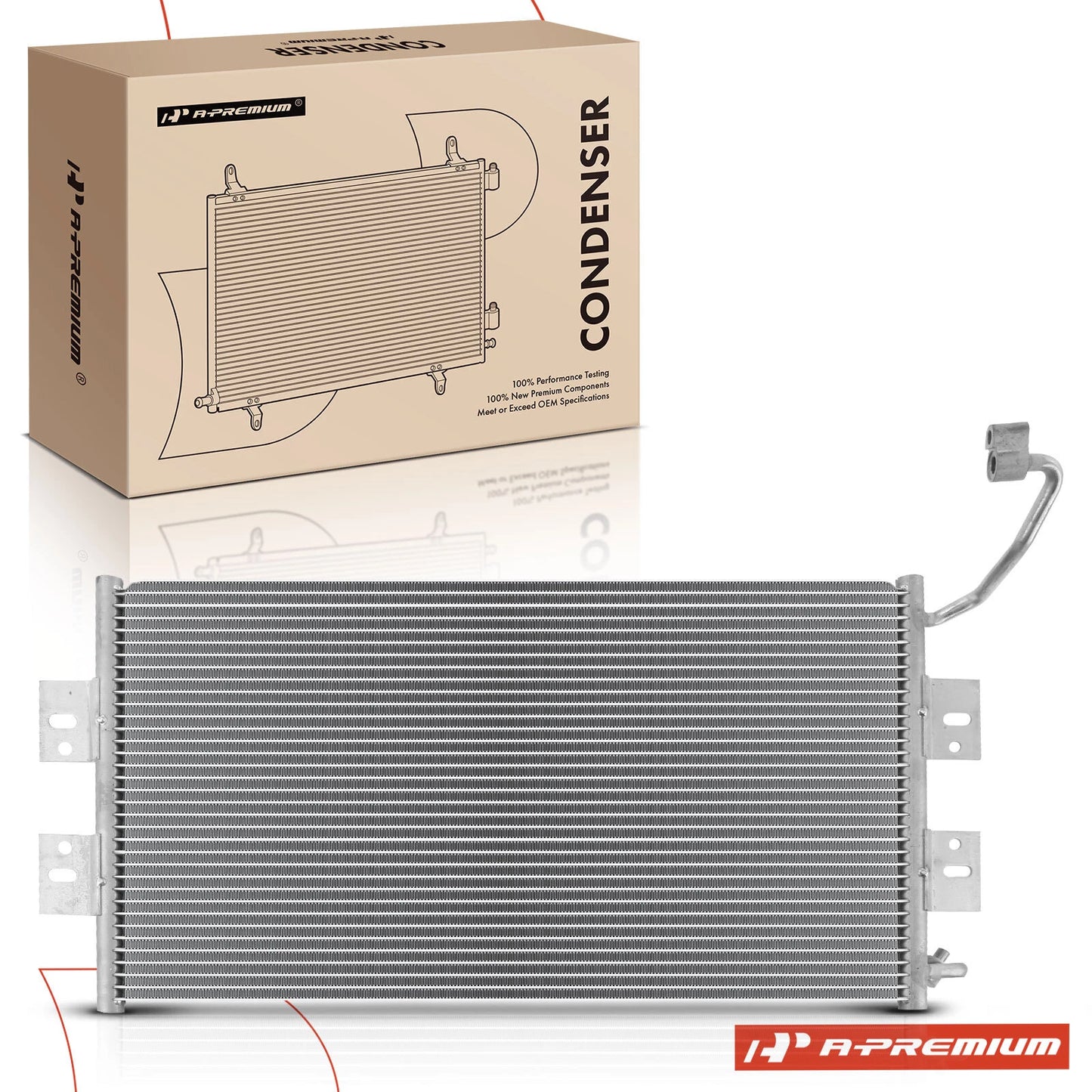A/C Condenser with Bracket for Chevy Malibu (2004–2008)