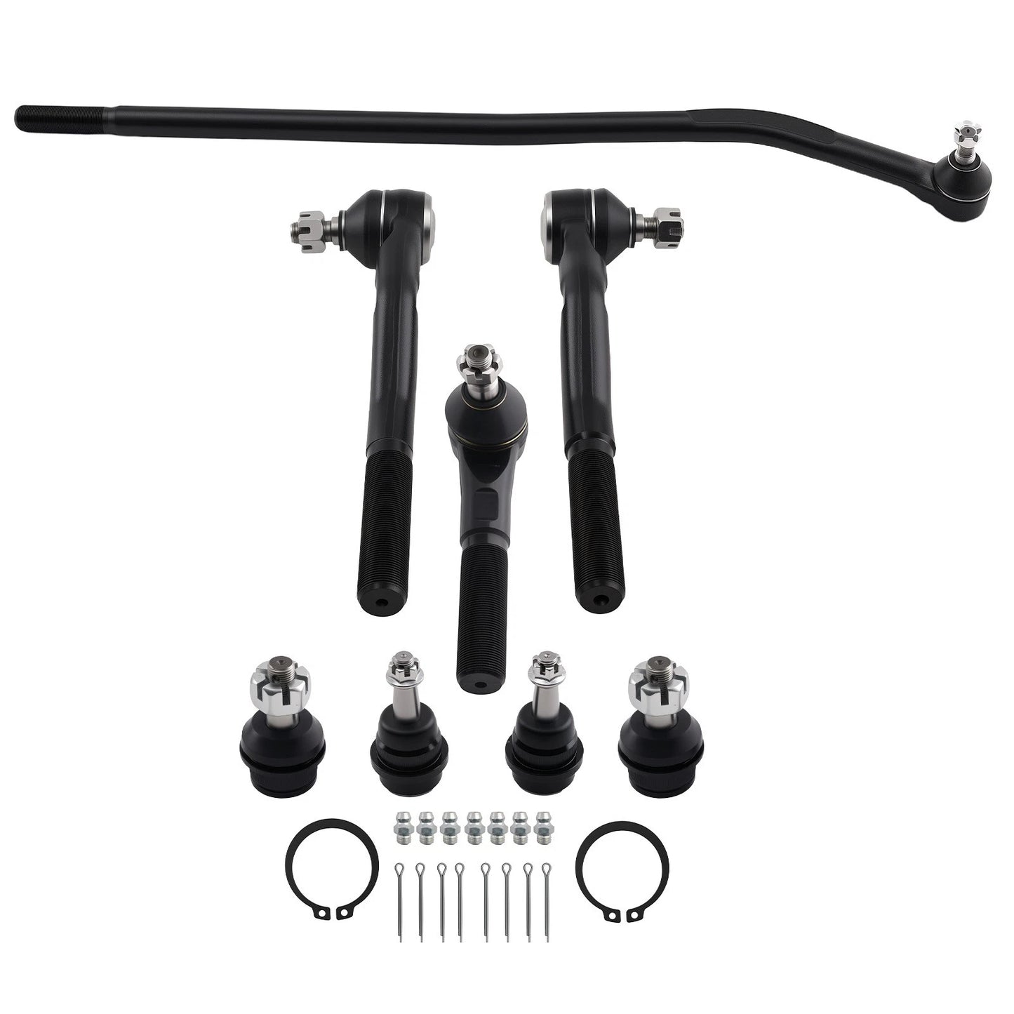 Front Inner Outer Tie Rod End Links Suspension Kit for Jeep Wrangler JK (2018–2018)