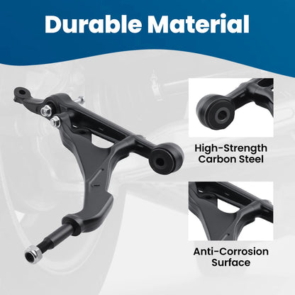 Front Lower Control Arms Sway Bar Tie Rods Kit for Honda Civic (1992–1995)