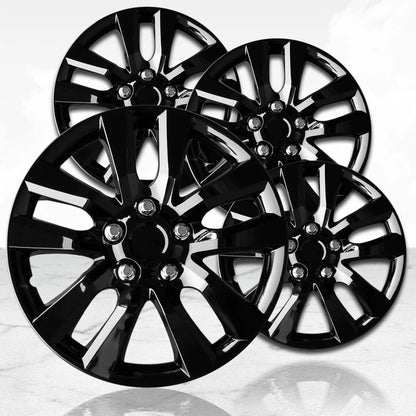 Hubcaps Wheel Covers 16 Inch Gloss Black 4pc for Nissan Altima (2007–2018)