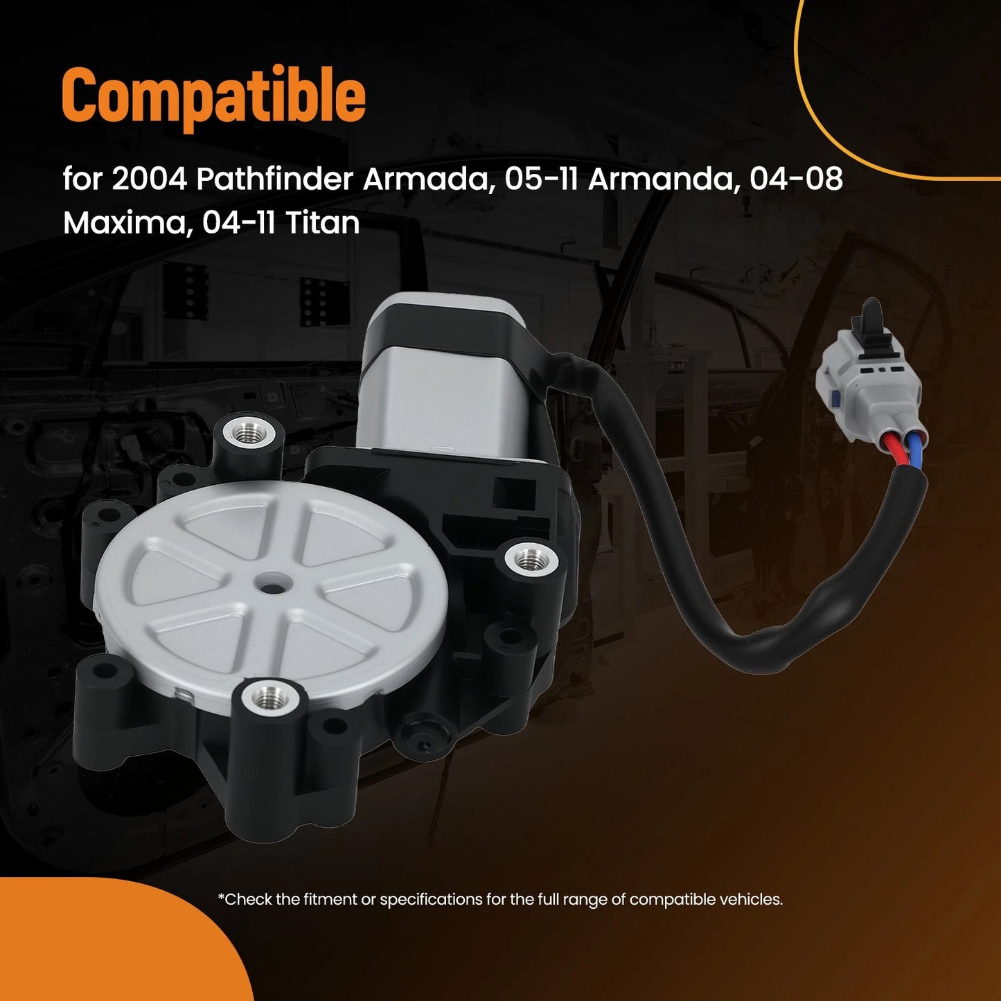 Electric Window Motor Rear Right for Nissan Pathfinder Armada (2013–2017)