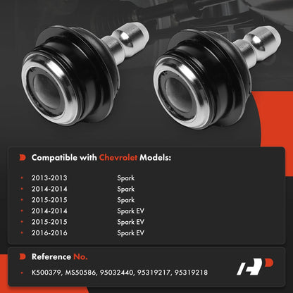 2X Front Lower Side Ball Joint for Chevrolet Spark (2013–2015)