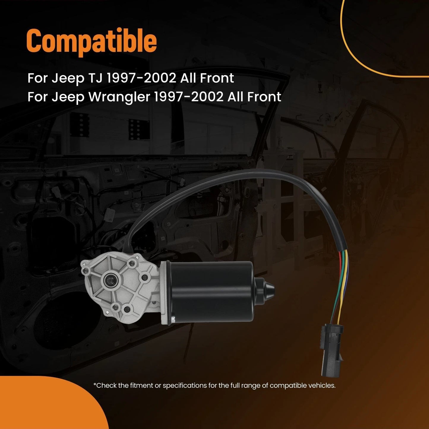 Front Wiper Motor for Jeep TJ Wrangler (1997–2002)