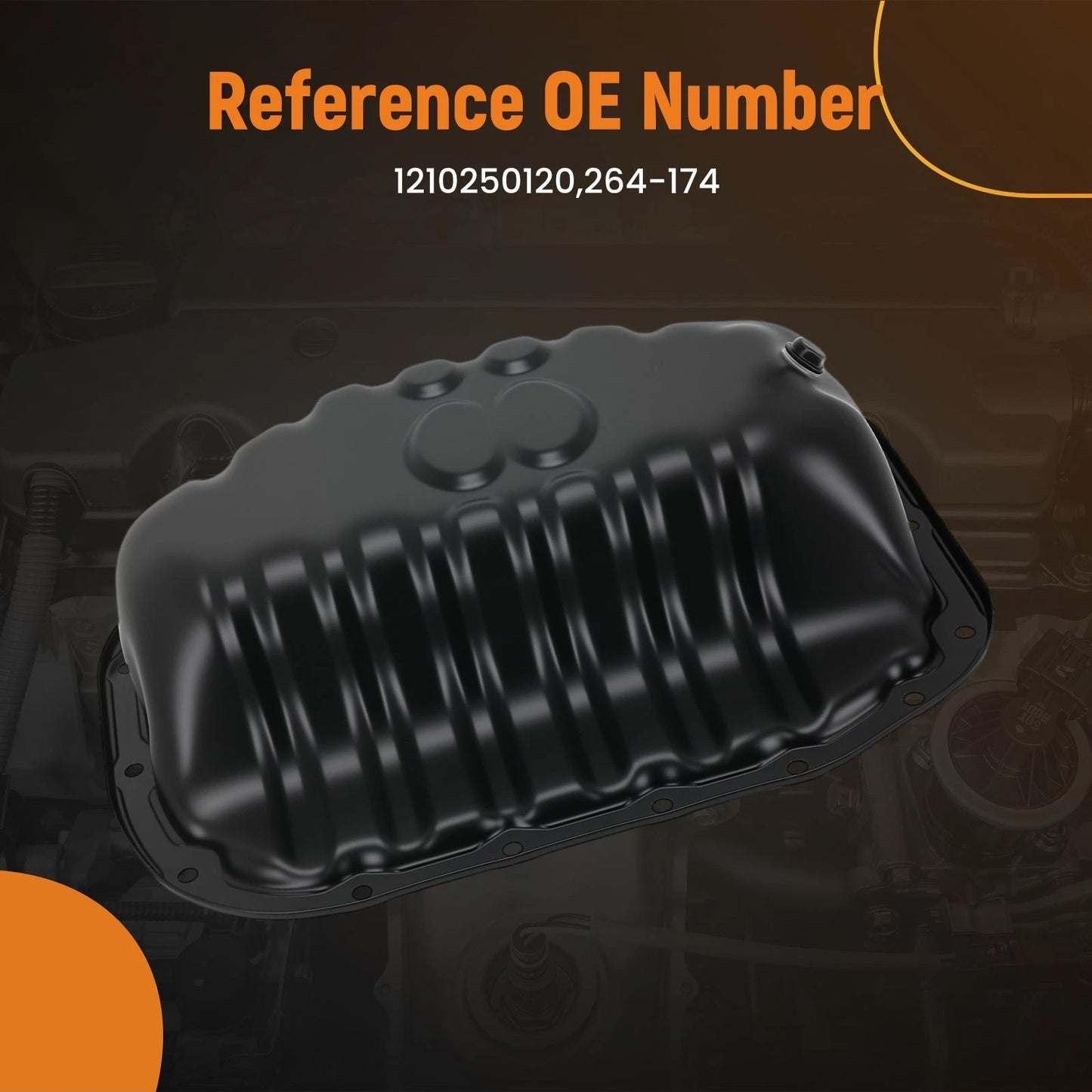 Lower Engine Oil Pan for Lexus LS430 V8 4.3L (2001–2006) Steel