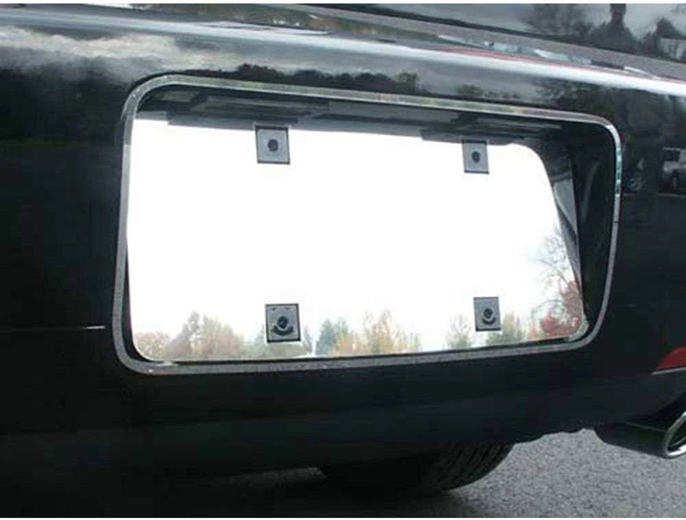 2pc. Luxury FX SS License Plate Bezel w/Surround Trim Ring for 06 Lincoln Zephyr