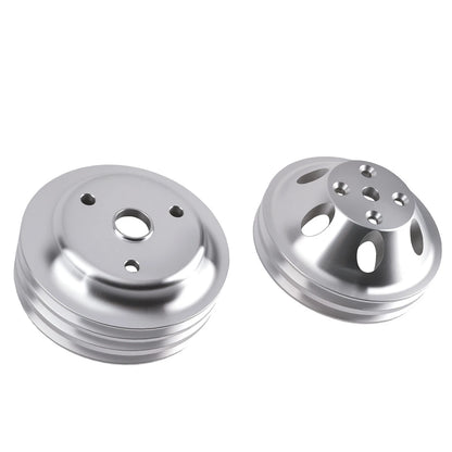 2&3 Groove Pulley for Chevrolet SB 265–400 (1960–1969) Aluminum Long Pump Kit