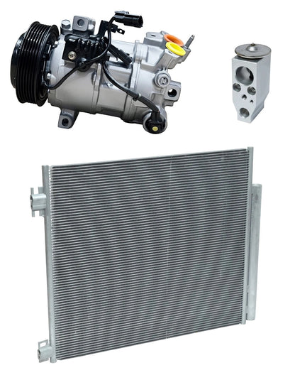 AC Compressor Kit With Condenser for Nissan Rogue Sport 2.0L (2019–2019)