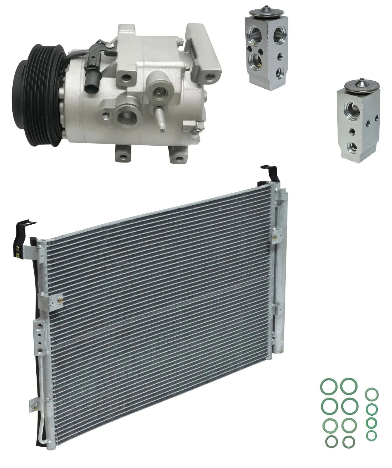 AC Compressor Kit with Condenser Replacement for Kia Sedona (2012–2015)