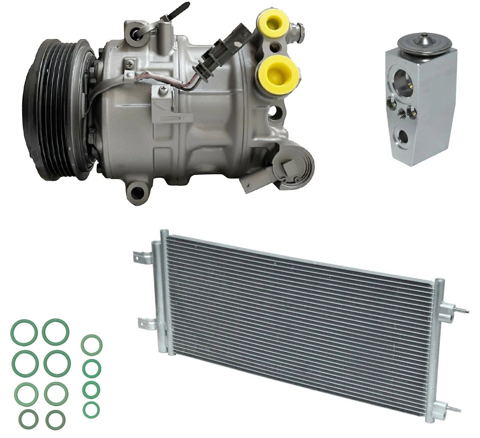 AC Compressor Kit With Condenser for Chevrolet Cruze 1.4L (2017–2017)