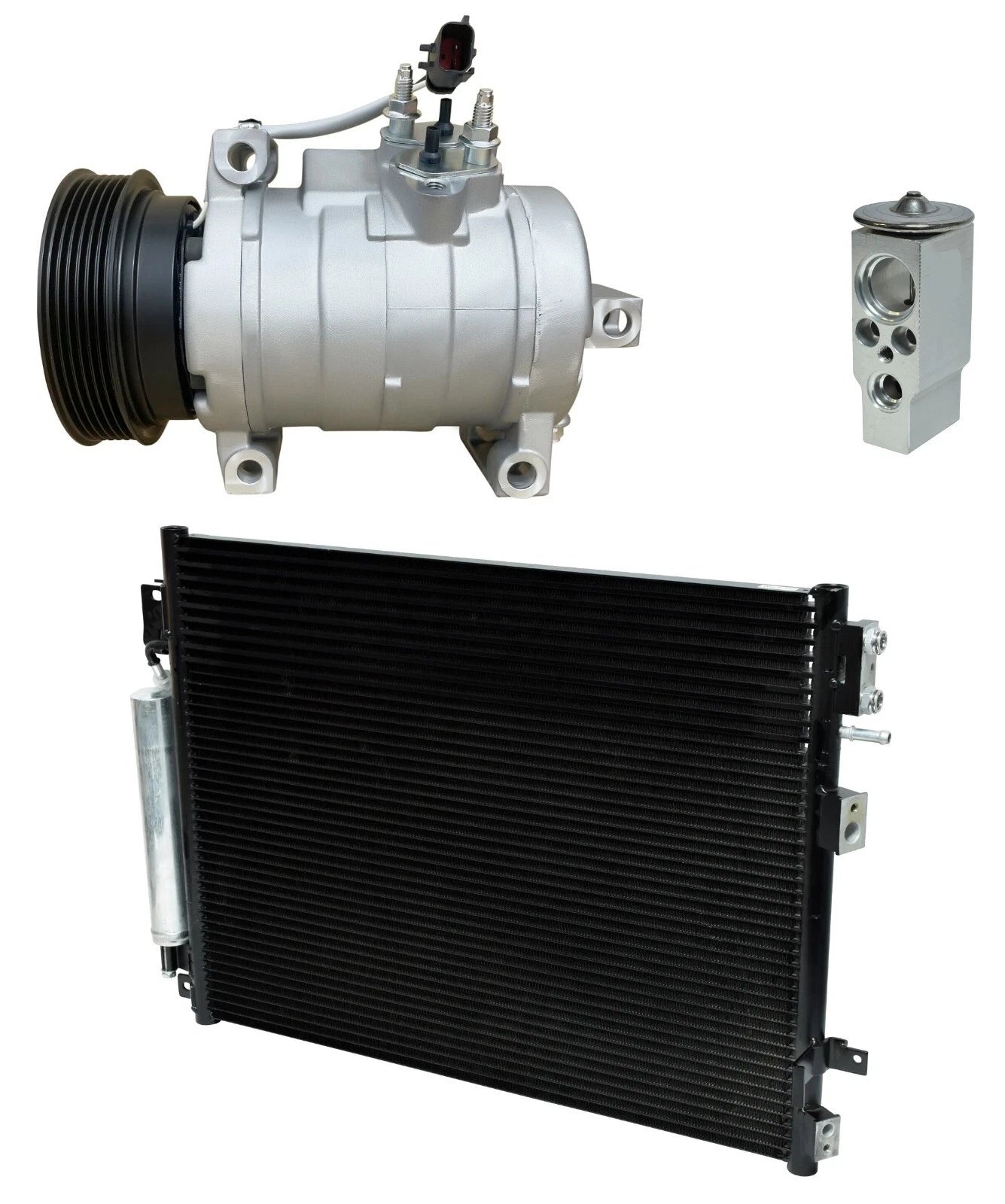 AC Compressor Kit With Condenser for Dodge Charger 6.1L (2010–2010)