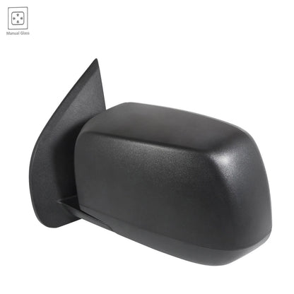 Driver Side Manual Door Mirror Replacement Textured for Kia Soul (2014–2019)