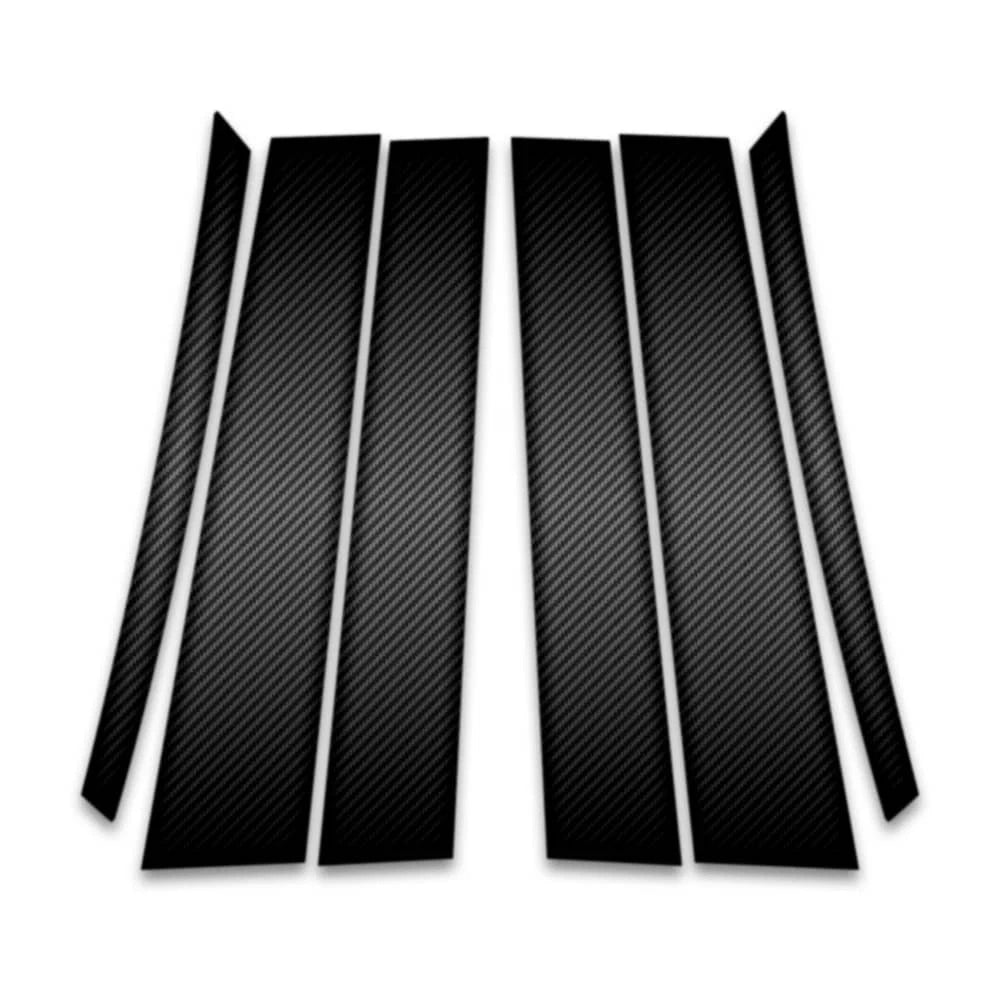 6pc Carbon Fiber Pillar Post Covers w/Diagonal for 2009-2015 Toyota Venza