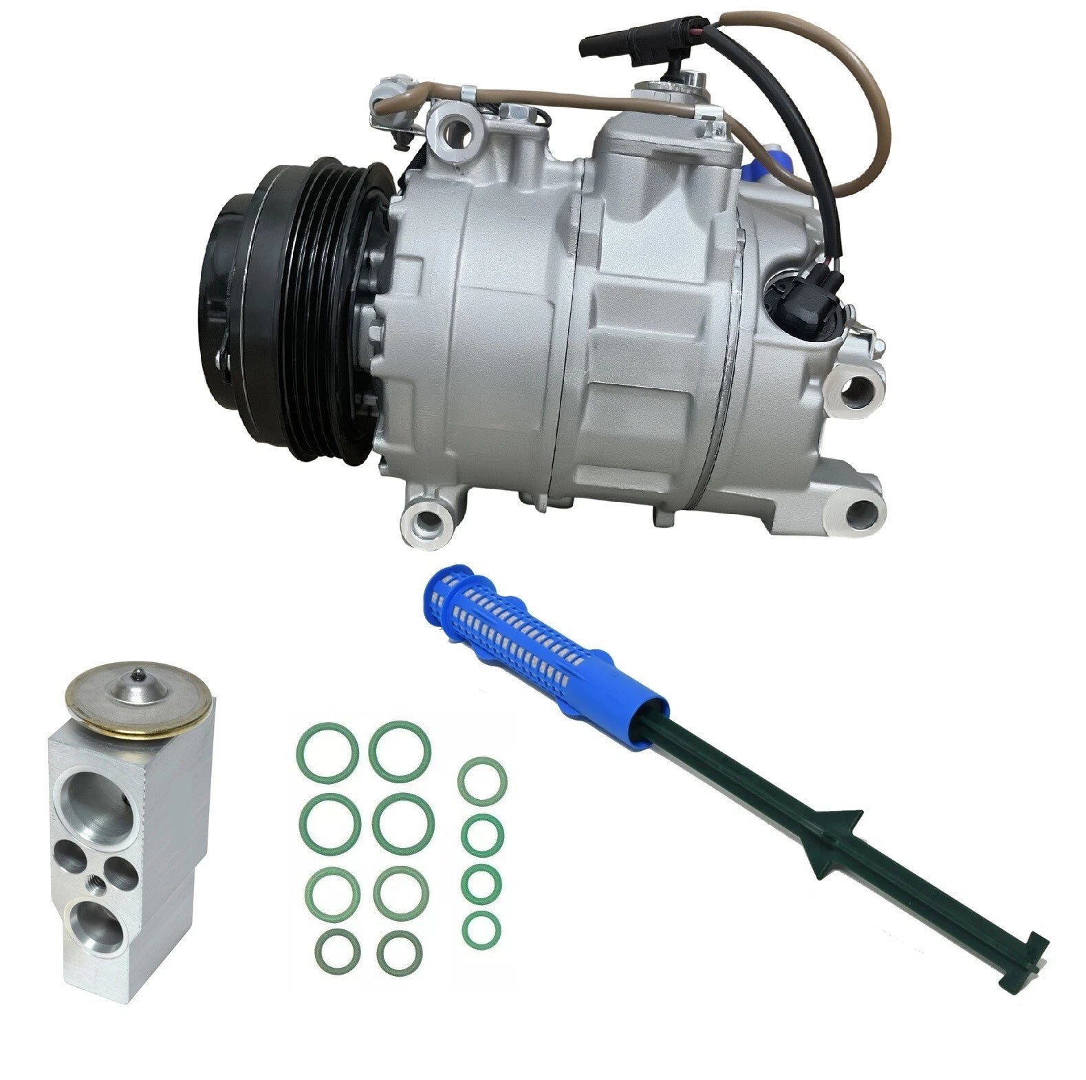 AC Compressor Kit Replacement for BMW 550i GT xDrive 4.4L Turbo (2010–2013)