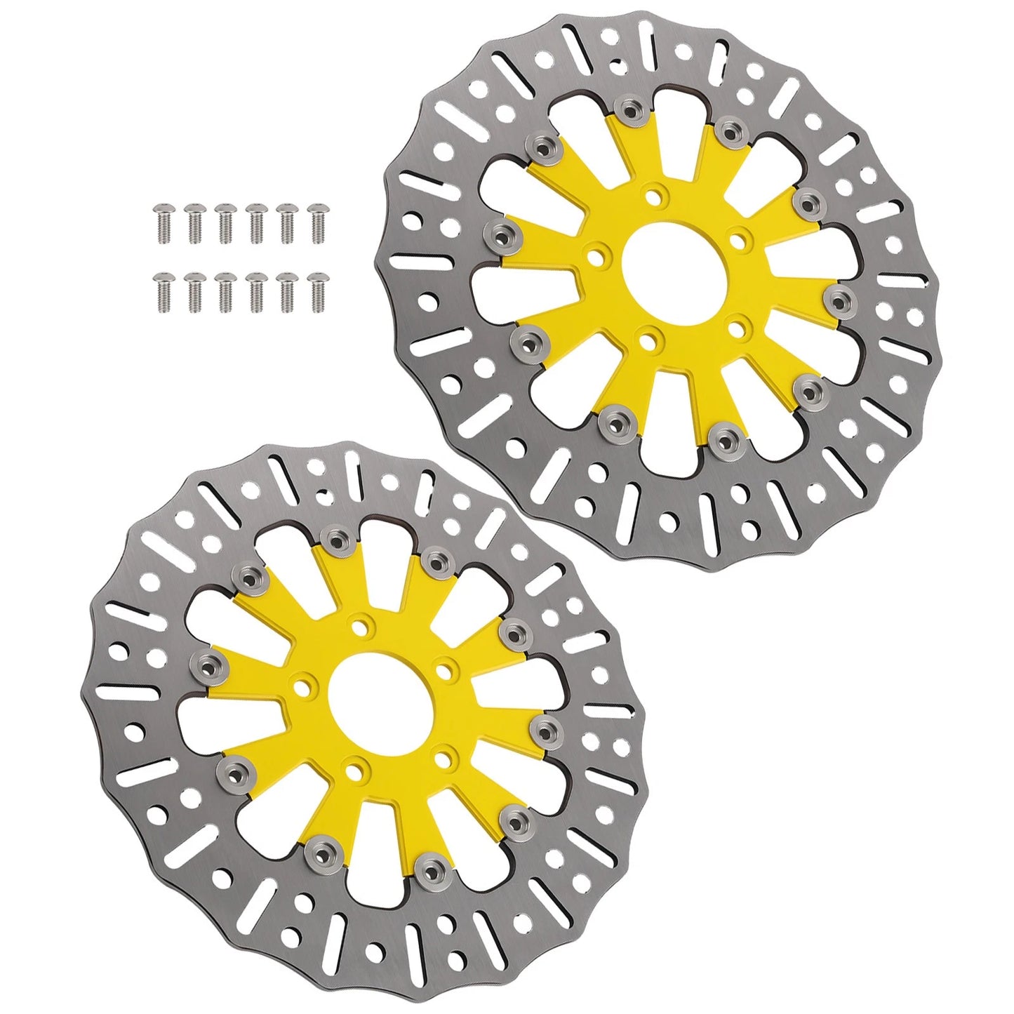 2x Front Brake Rotor Disc 11.8" for Harley Touring Electra Glide (2008-2019)