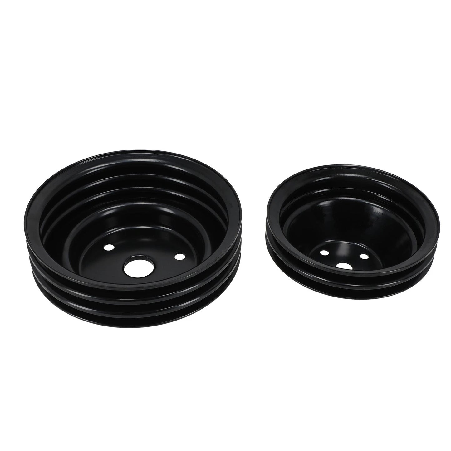 2X Dual/Triple Groove Pulley Kit for Chevy 262–400 Small Block V8 (1969–1978)