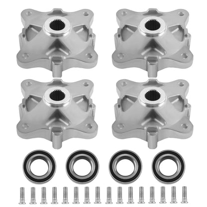 4x Complete Rear Hub Kit for Polaris RZR 800 EFI (2008–2013)