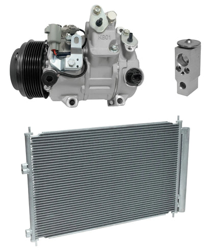 AC Compressor Kit w Condenser for Toyota RAV4 2011–2018