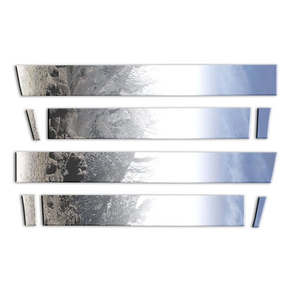 8pc Stainless Steel Rocker Panels Replacement for 2007-2014 Chevy Suburban