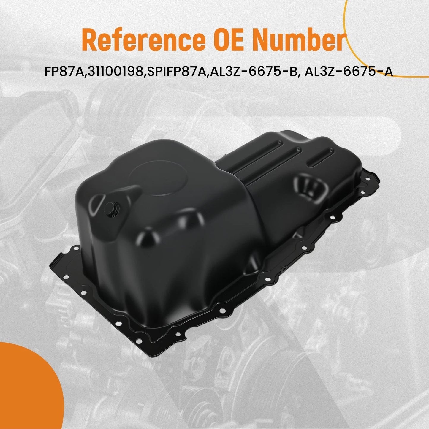 Engine Oil Sump Pan for Ford F-250 F-350 E-350 E-450 V8 6.2L (2011–2016)