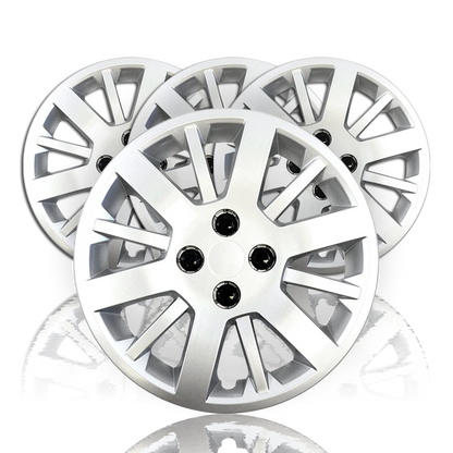 Hubcap Wheel Covers Set of Four 15 Inch Silver for Chevy Cobalt (2005–2010)