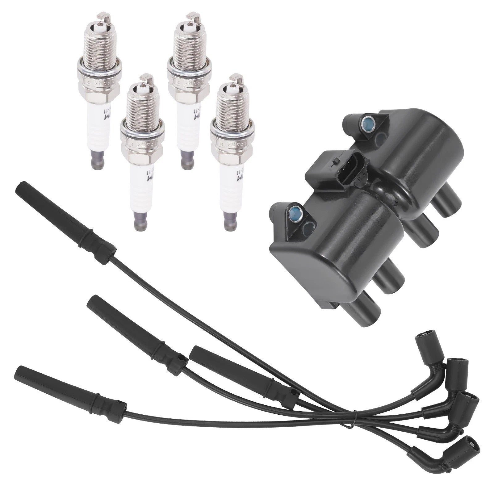 Ignition Coil Spark Plugs & Wires for Pontiac Wave 1.6L I4 (2005–2008)