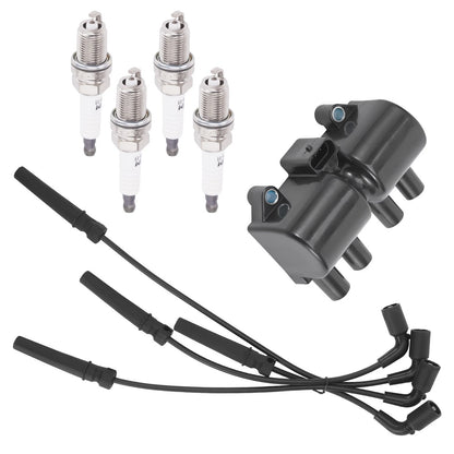 Ignition Coil Spark Plugs & Wires for Pontiac Wave 1.6L I4 (2005–2008)