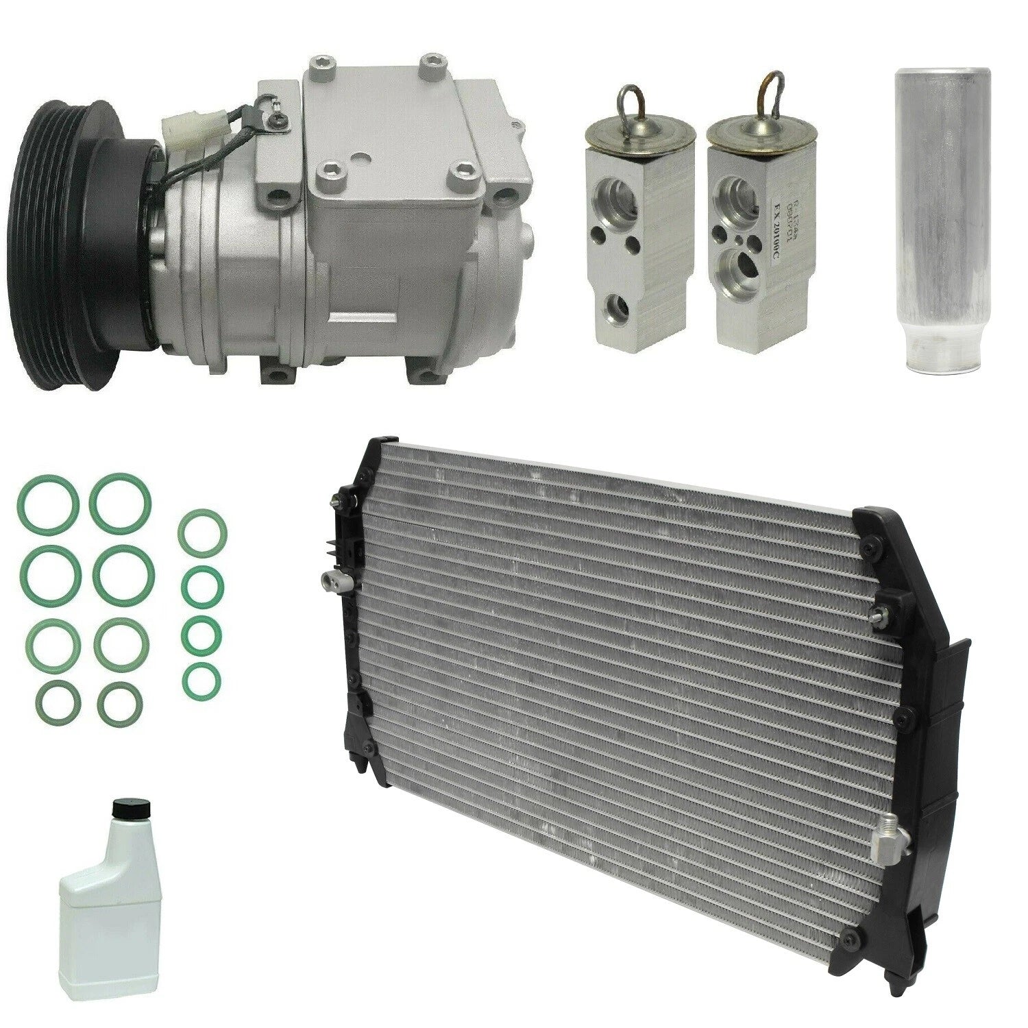 AC Compressor Kit Replacement With Condenser for Audi A3 (2008–2013)