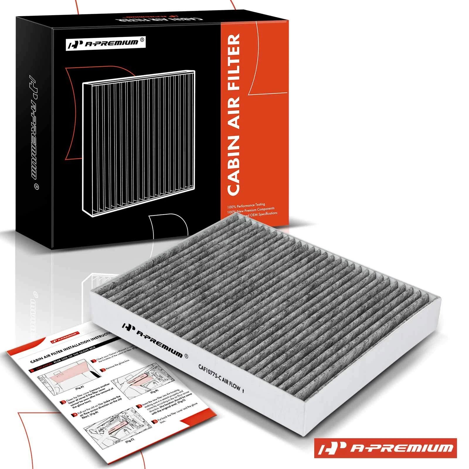 Activated Carbon Cabin Air Filter for Chevy Malibu, Cruze, Trax (2016–2023)