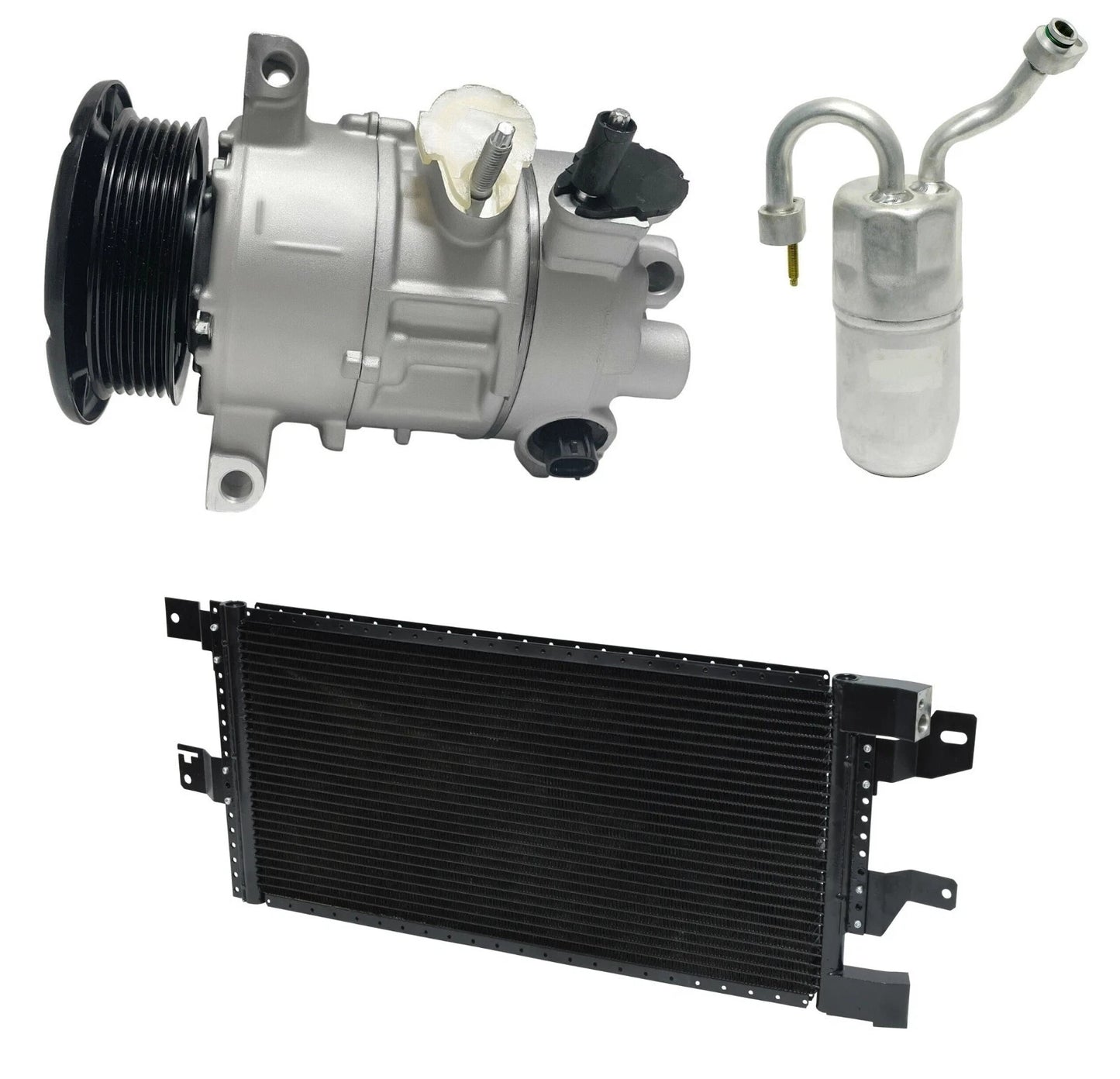 A C Compressor Kit With Condenser for Jeep Patriot 2.0L 2.4L (2007–2017)