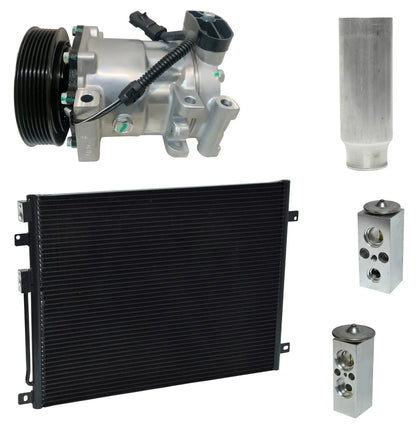 AC Compressor Kit With Condenser Replacement for Dodge Durango 5.9L (2001–2003)