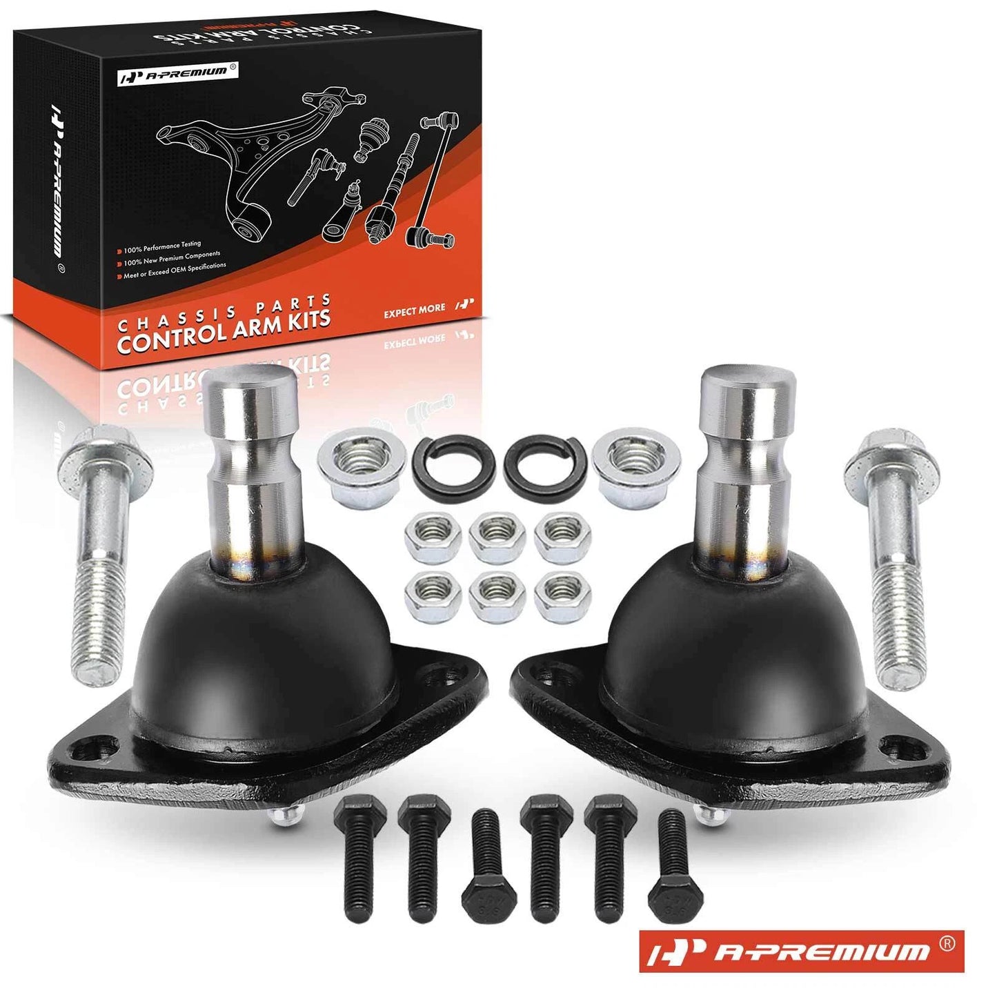 2X Front Lower Side Ball Joint for Chevrolet Buick Oldsmobile Pontiac