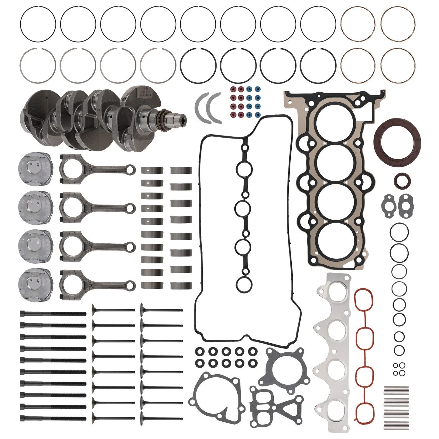 Engine Overhaul Rebuild Kit for Hyundai Accent Veloster Kia Soul (2018–2022)