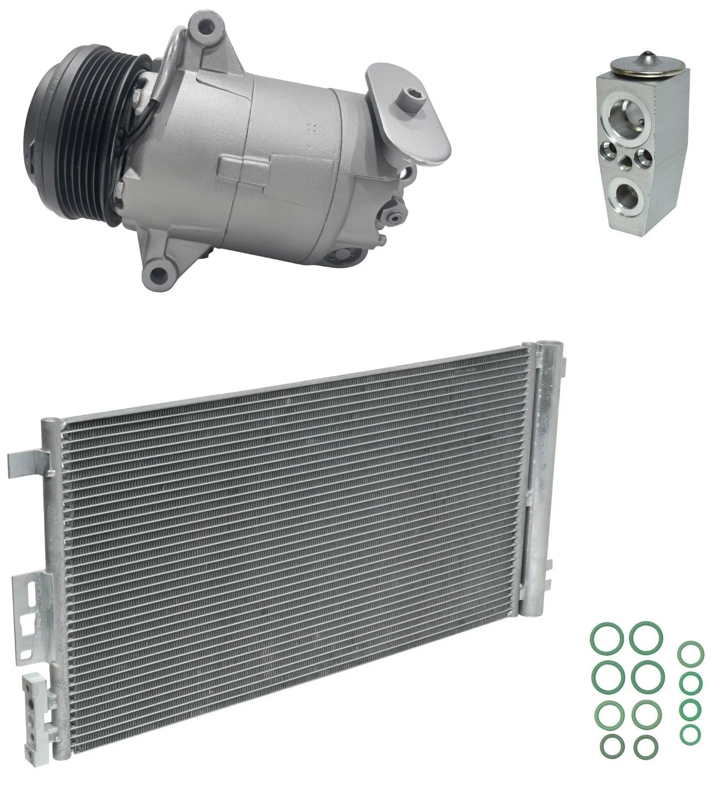 AC Compressor Kit with Condenser for Saturn Ion 2.0L (2006–2007)
